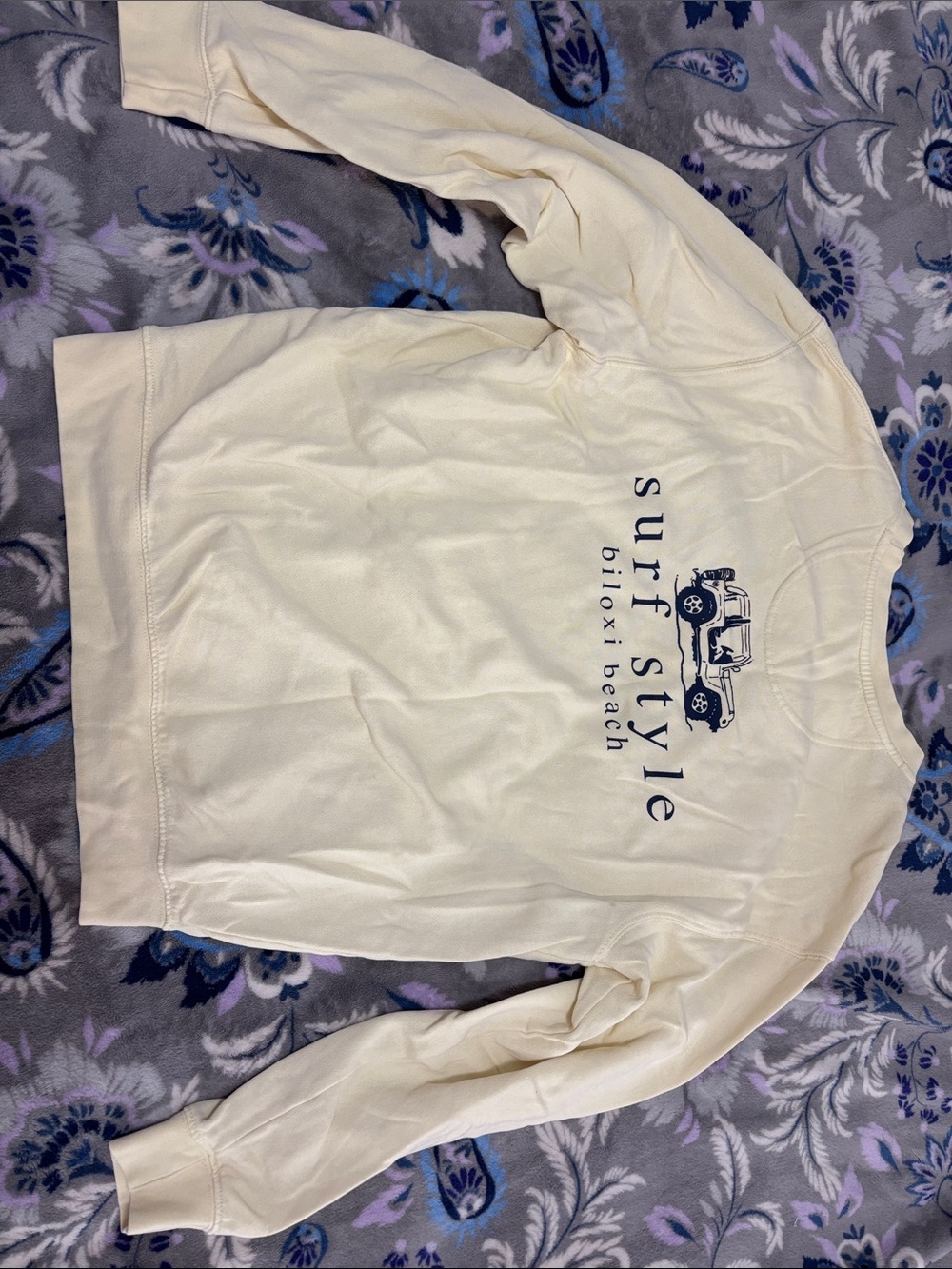 Trading Co. yellow beach sweatshirt